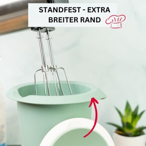 Westmark Set Quirltopf si Messkanne Gerda 1L Mint Verde Alb Transparent BPA Free - Img 3