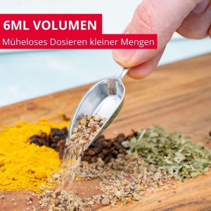 Westmark Spice Scoops Hygia - 6 mini linguri practice pentru dozarea curata a ingredientelor uscate cum ar fi ceai si condimente sau hrana pentru anim - Img 4