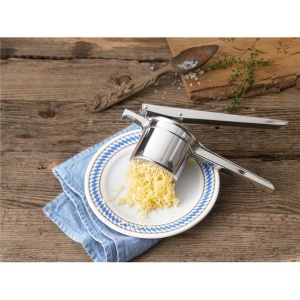 WMF Gourmet Multi Press 26,5 cm, tocator de cartofi, otel inoxidabil Cromargan, poate fi spalat in masina de spalat vase - Img 2