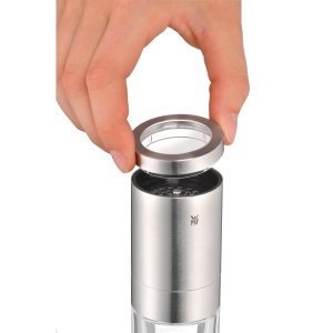 WMF Gourmet Spice Cutter 10,5 cm, Taietor de ardei iute cu unitate de taiere, Rasnita de chili, Otel inoxidabil Cromargan, Taietor pentru ierburi uscate, Condimente - Img 5