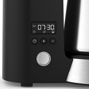 WMF Kuchenminis Aparat de cafea cu filtru Aroma mic cu balon termos, 870 wati, cana termica la pachet, aparat de cafea mic cu temporizator, cromargan mat - Img 8