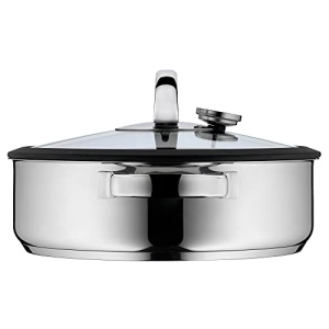 WMF Vitalis Aroma Steamer 28 cm, Oala cu aburi, Prajitor rotund 5.0l, Oala cu aburi, Capac din sticla cu margine din silicon, Termometru de gatit, Tava de gatit, Cromargan din otel inoxidabil neacoperit, rezistent la cuptor - Img 14