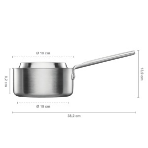 Wok din otel inoxidabil Fiskars Norden, 1,8 l, 28 cm, pentru toate tipurile de plite - Img 2