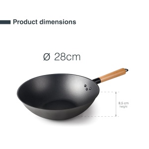 Wok LACOR 66128, 28 cm, cu antiaderenta, PFOA-free, ergonomic - Img 2