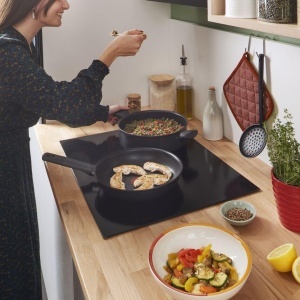 Wok Lagostina Rigenera Green 28 cm Aluminiu Recycled Antiaderent Inductie - Img 4