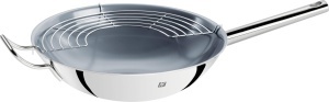 Wok ZWILLING Plus, 32 cm, ceramic, inductie, cu capac din sticla - Img 2