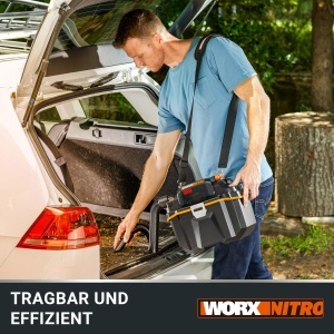 WORX WX0319 Aspirator umeduscat fara fir - mobil si la indemana - 20V - cu duza pentru crapaturi si duza cu jet larg - fara baterie si incarcator negr - Img 4