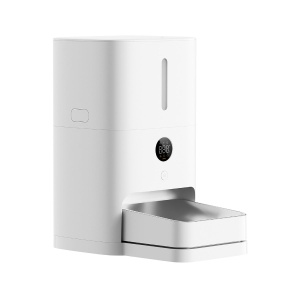 Xiaomi Smart Pet Food Feeder 2-5L Compartiment mare pentru hrana uscata de pana la 2,5 kg, afisaj LED, senzori de detectare si avertizare a greutatii cu precizie de grame, alimentare de urgenta cu baterii AA, cablu din nailon rezistent la muscatura - Img 1