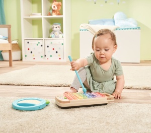 Xilofon din lemn VTech cu tamburin si carti de cantece, 1,5-4 ani - Img 4