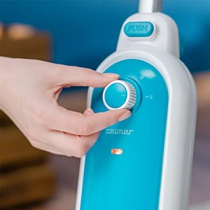 Zelmer ZST1300 - Mop cu abur, putere 1300W, gata de lucru in 20 de secunde, abur 28 g/min, recipient de apa 400 ml, tampon de curatare a covoarelor, usor si ergonomic, alb si albastru, - Img 7