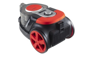 Zelmer ZVC021P Krzys, Aspirator fara sac, plastic de inalta calitate, negru-rosu, 800 W, 2 litri - Img 3