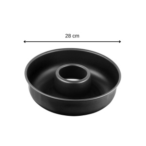 Zenker Frankfurter Wreath O 28 cm NEGRU METALIC, tava rotunda pentru prajituri si placinte delicioase (culoare: negru), cantitate: 1 bucata - Img 3