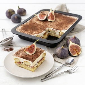 Zenker Lasagna si caserola, tava de copt de inalta calitate, 365 x 270 x 52 mm, 3700 ml, rezistenta la caldura pana la 230degC - Ideal pentru vase delicioase de cuptor, negru - Img 8
