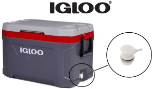 Ablassschraube pentru racitor Igloo, Alb, 1 bucata - Img 4