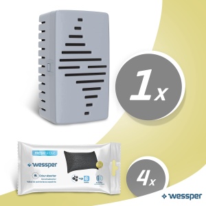 Absorbant de mirosuri pentru frigider Wessper Fresh Fridge, cu cartus reincarcabil, carbune activ, eficienta 6 luni - Img 2