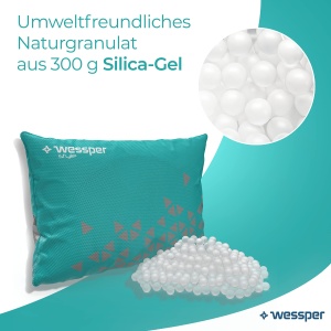 Absorbant de umiditate reutilizabil Wessper AquaDryer, 300g, turcoaz, set 3 bucati - Img 3