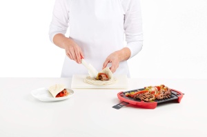 Accesoriu grill pentru cuptorul cu microunde, Rosu/Negru - Img 6