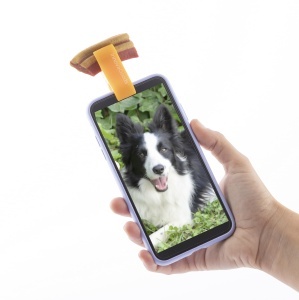 Accesoriu pentru selfie-uri cu animale InnovaGoods, universal, antiderapant, portocaliurosu - Img 3
