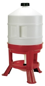 Adapatoare automata pentru pasari Kerbl 70233, 30 litri, plastic rosualb