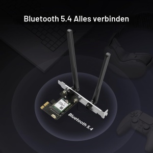 Adapter PCIe MERCUSYS MA70XE Wi-Fi 6, 1201 Mbits, Bluetooth 5.4 - Img 5
