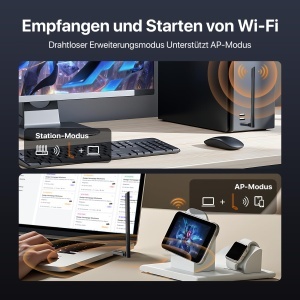 Adapter USB WLAN Tenda U11 Pro, WiFi 6, 886Mbps, antena 6dBi - Img 5