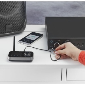 Adaptor Bluetooth Hama pentru televizor sistem stereo proiector receptor transmitator Bluetooth conectat cu casti difuzoare telefon mobil tableta adap - Img 18