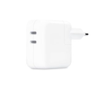 Adaptor de alimentare Apple 35W cu 2 porturi USB-C, alb - Img 1