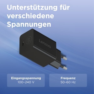 Adaptor Lenovo GaN Nano 65W USB-C, incarcare rapida, cablu 1,8m - Img 7