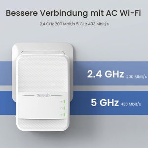 Adaptor Powerline Tenda PH10 AV1000, 1000 Mbits LAN, 750 Mbits WiFi, Plug Play - Img 3