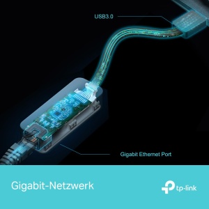 Adaptor USB la Ethernet TP-Link UE306, 1000Mbps, Plug-and-Play - Img 5