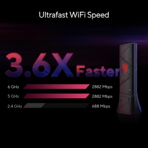 Adaptor WiFi ASUS ROG USB-BE92 BE6500 Tri-Band 6500Mbps USB Tip AC - Img 2