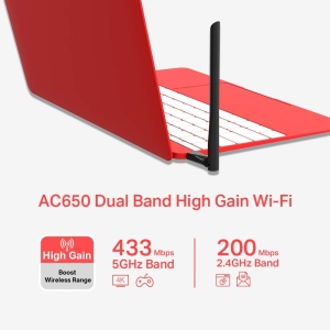 Adaptor Wireless LAN MERCUSYS AC650 MU6H, 200 Mbps, Negru - Img 3