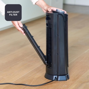 Aeroterma ceramica BLACKDECKER BXSH2002E 2000W Negru Termostat reglabil - Img 5