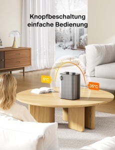 Aeroterma ceramica PELONIS PH151AMCPHDE, 2000W, 3 trepte de incalzire, protectie la supraincalzire - Img 5
