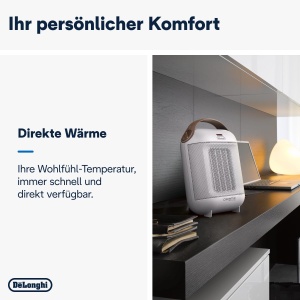 Aeroterma DeLonghi HFX30C18IW 1800 W 2 trepte de incalzire Anti-Frost alb - Img 4