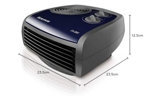 Aeroterma Taurus CA-2002, 2000 W, Termostat reglabil, NegruAlbastru - Img 7