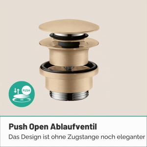 Afluent cu presiune hansgrohe, Bronz periat, pentru chiuveta si bidet - Img 3
