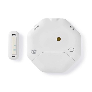 Alarm pentru feronerie Nedis, ultradun, alb, cu senzor magnetic, 2 baterii CR2032 - Img 3