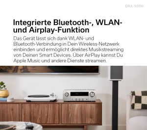 Amplificator Denon DRA-900H 2.2 Canale 145W 8K cu HEOS Integrat - Img 7