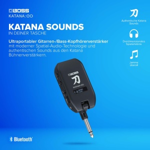 Amplificator personal pentru casti BOSS KatanaGO, compact, cu sunete autentice - Img 2