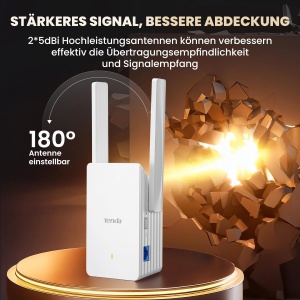 Amplificator WiFi Tenda A23 AX1500, Dual-Band, 300Mbps 2.4GHz, 1201Mbps 5GHz - Img 3