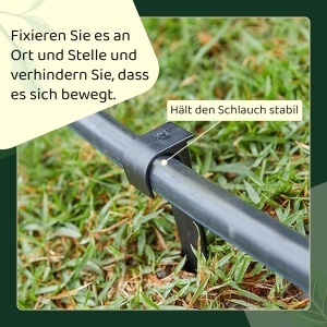 Ancore pentru furtun de gradina GARDENIX - Set 100 bucati, 16mm, plastic UV rezistent - Img 4
