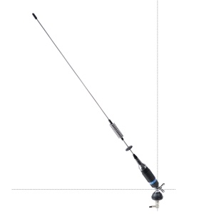 Antenna CB PNI S75CAB Schmetterling, 250W, 54 cm, Argintie - Img 6