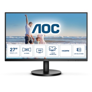 AOC 27B3HM - Monitor Full HD de 27 inch, Adaptive Sync (1920x1080, 75 Hz, VGA, HDMI 1.4) negru - Img 2