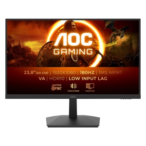 AOC Gaming 24G15N, monitor Full HD de 24 inchi, 180 Hz, VA rapid, 1 ms, sincronizare adaptiva, HDR10, intarziere de intrare redusa (1920 x 1080, HDMI 2.0, DisplayPort 1.4) - Img 1