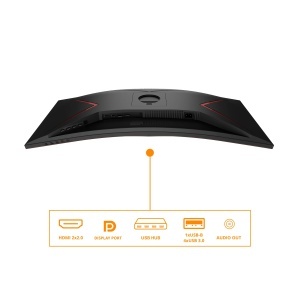 AOC Gaming CU34G2XPD - Monitor curbat WQHD de 34 inchi 180 Hz VA rapid 1 ms GTG FreeSync Premium HDR400 suport reglabil pe inaltime 3440 x 1440 HDMI D - Img 4