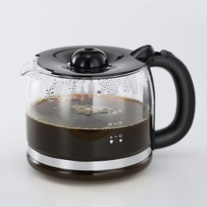 Aparat de cafea Russell Hobbs [Temporizator digital, cap de dus pentru extractie si aroma optime] Geo Stainless Steel Grey (max 12 cani, ulcior de sticla de 1,5 l, placa de incalzire, 1000W) Filtru de cafea 25270-56 - Img 7