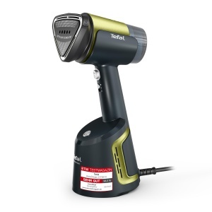 Aparat de calcat vertical Tefal Aero Steam 1400W Abur 20 gmin Rezervor 100 ml AlbastruVerde