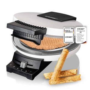 Aparat de copt cornuri Cloer 281, 800 W, antiaderent, alb
