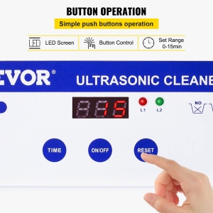 Aparat de curatare cu ultrasunete VEVOR, 800 ml, 35 W, otel inoxidabil - Img 4
